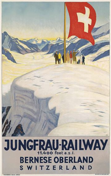 JUNGFRAU-RAILWAY by Emil Cardinaux, 1928