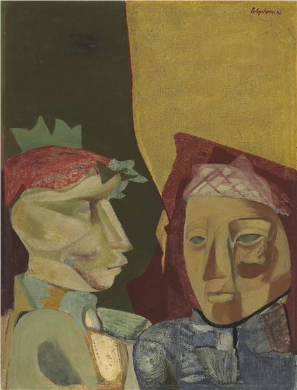 Two Actors by Robert Colquhoun, 1946