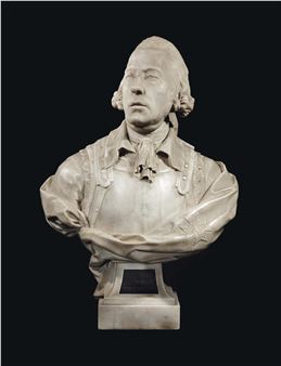 BUST REPRESENTING LOUIS FRANCOIS DE BOURBON, PRINCE DE CONTI (1717-1776) - Pierre‏ Mérard
