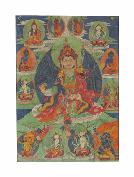 A painting of Padmasambhava by Mongolian School, 19th Century, 19th century