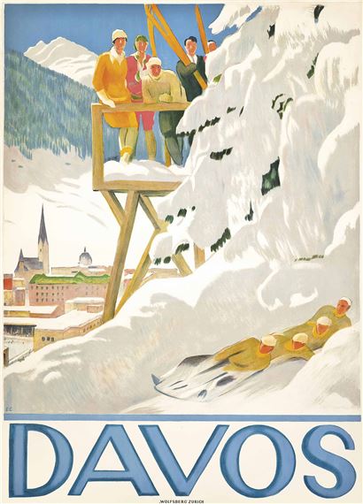 DAVOS by Emil Cardinaux, 1918
