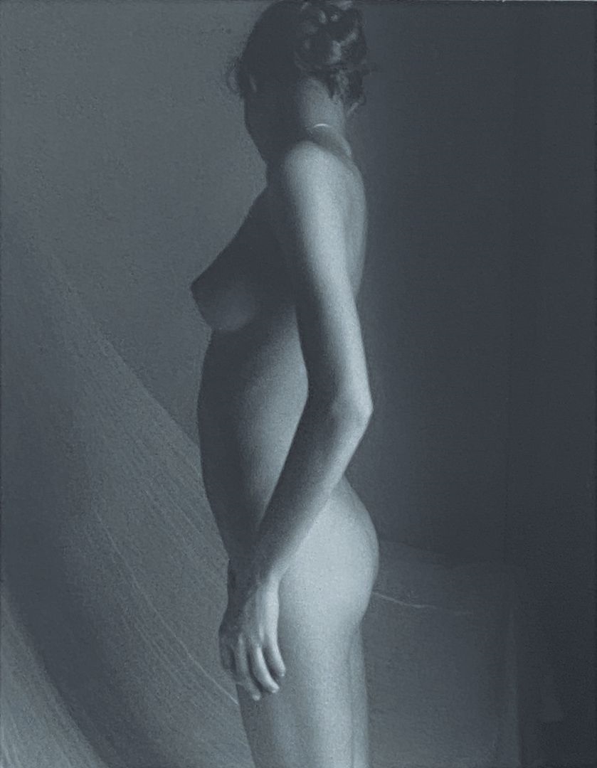 Artwork by David Hamilton, Nude in profile, Made of Subsequent silver print...