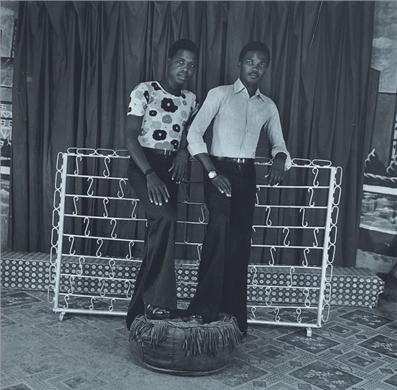 Self-portrait with a friend by Samuel Fosso, 1977