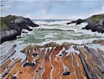 ROUGH SEA, STONY COVE, ANGLESEY - Nicholas Ferenczy
