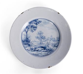 A Delfts blue plate, 1668 - Frederik van Frijtom