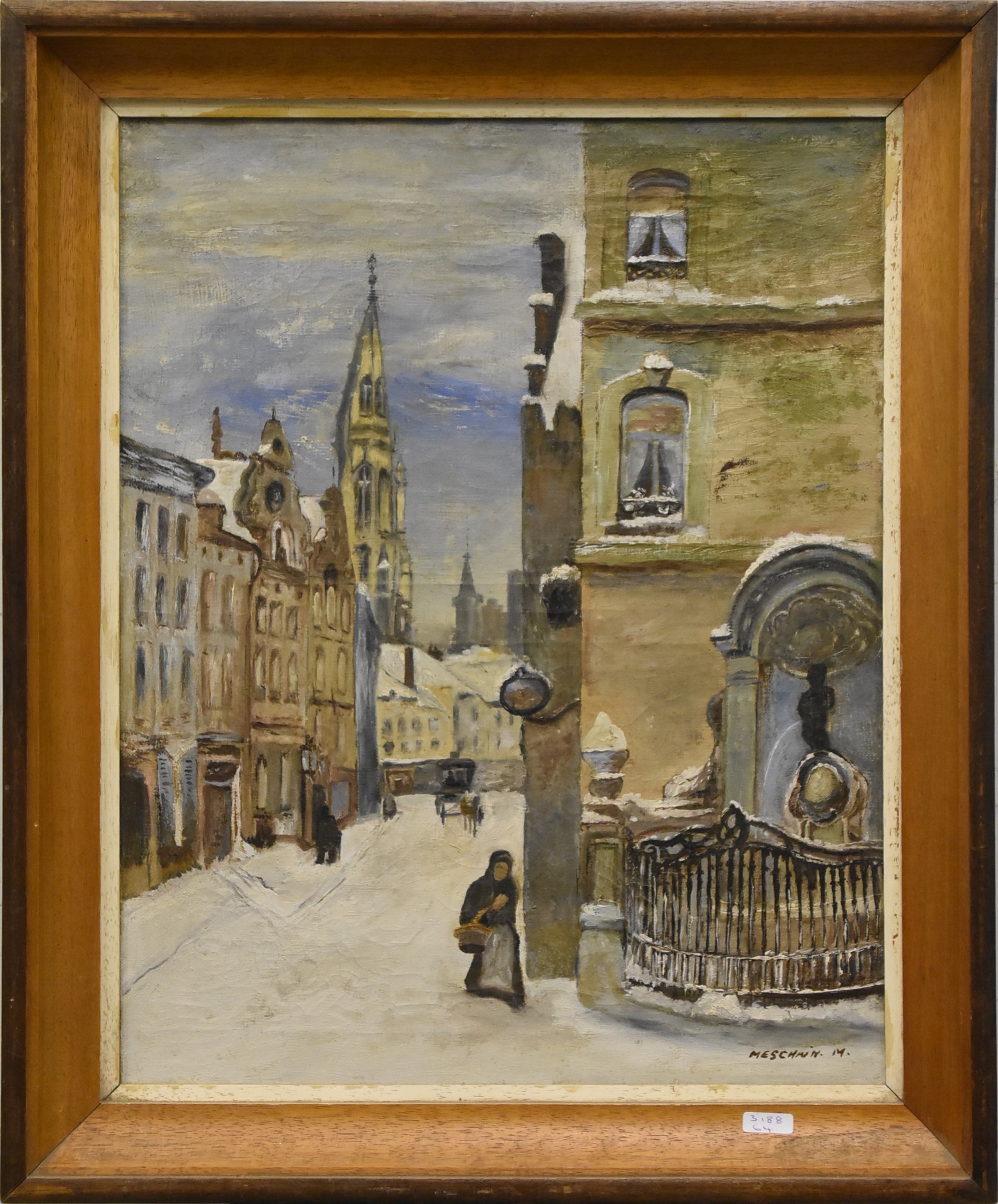 Artwork by M. Meschain, Manneken pis, Made of Oil on canvas