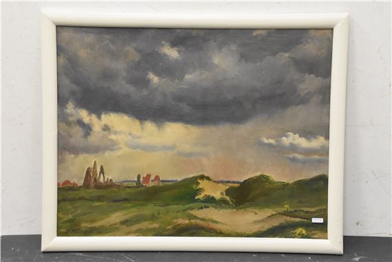 Vue de la côte après la guerre by Léonid Frechkop, 1946