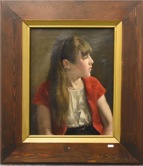 Portrait de jeune fille - A. Dael
