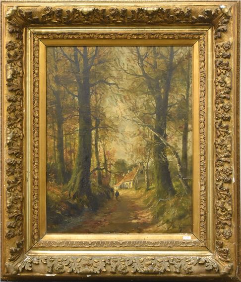 H. Mathys | Chemin animé en forêt | MutualArt