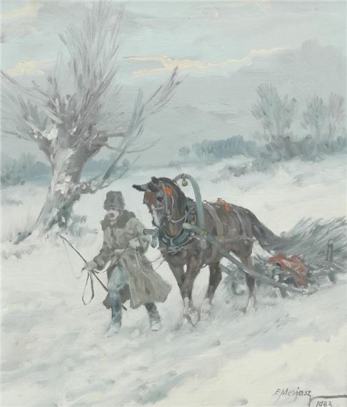 Zimową porą by Edward Mesjasz, 1983