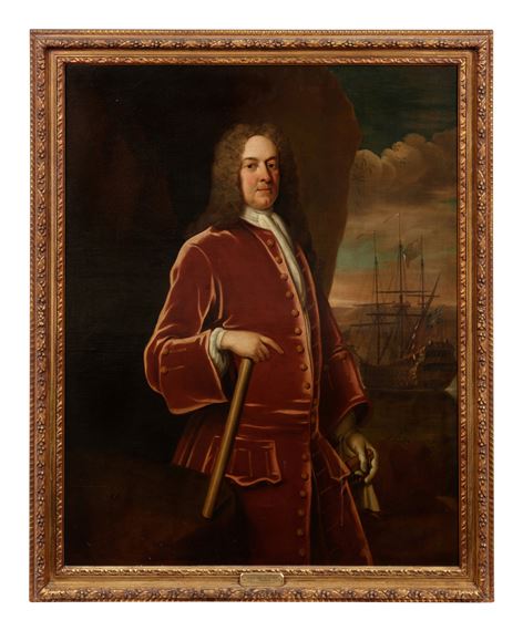 British School, 18th Century | Portrait of Admiral George Brydges ...