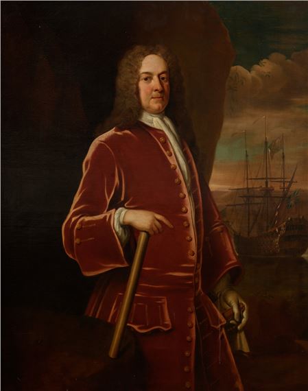 British School, 18th Century | Portrait of Admiral George Brydges ...