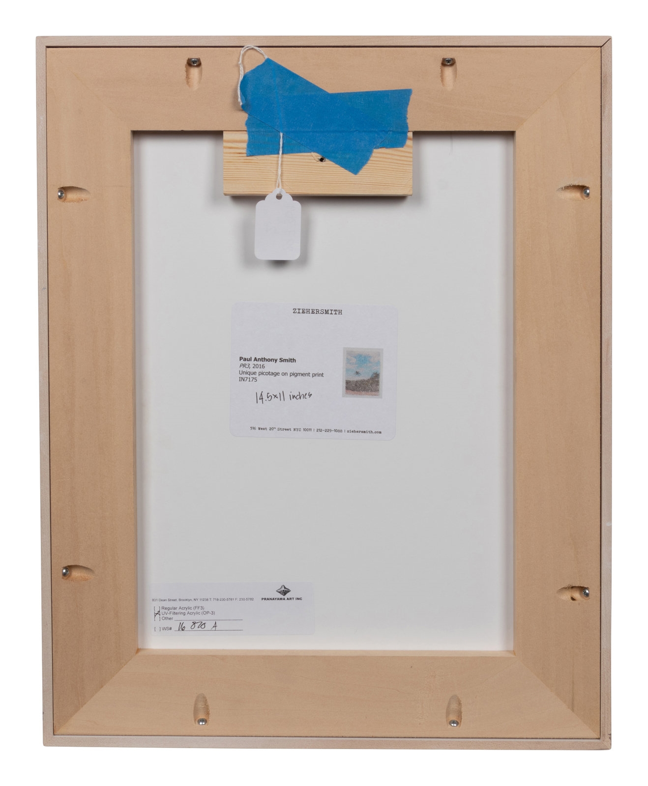 Artwork by Paul Anthony Smith, PR3, Made of pigment paper