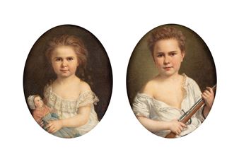 Two Works: Un enfant au fusil, Un enfant à la poupée - Ferdinand Birotheau