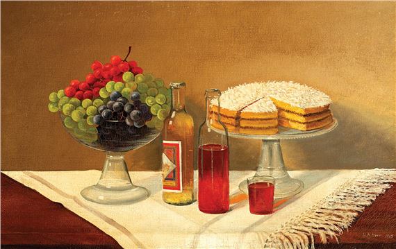 Still Life with Cake by Uriah Norton Dyer, 1915