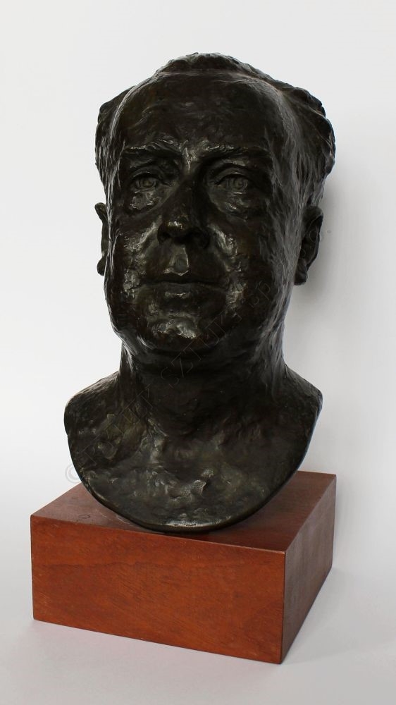 Artwork by Roman Biliński, Popiersie Döken-Ficka, Made of bronze