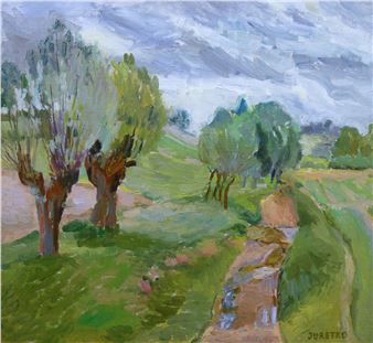 PEJZAŻ Z WIERZBAMI - Zygbert Juretko