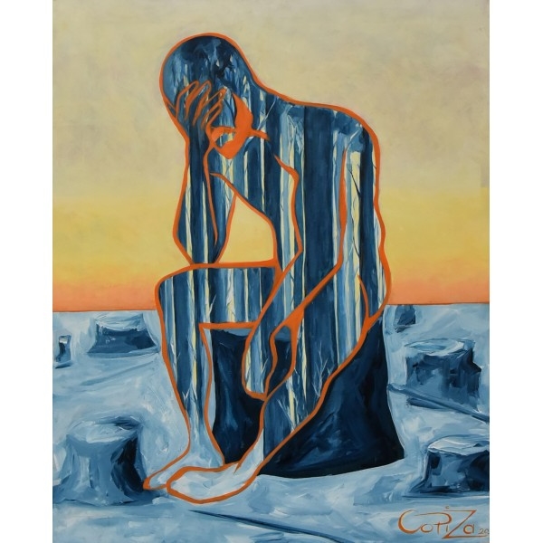 Artwork by Izabela Dabrowska, NAGIE OBRAZY LASU - ZIMA