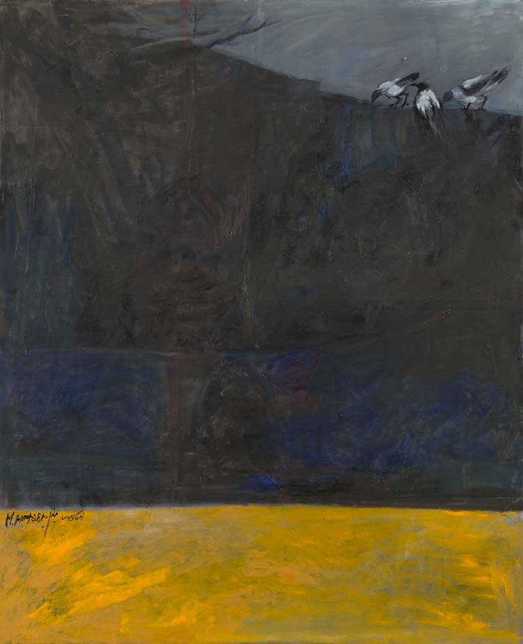 Artwork by Manouchehr Motabar, Untitled, Made of oil on canvas