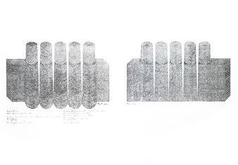 Siah Armajani "Sound Towers" Lithograph - Siah Armajani