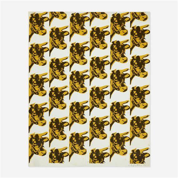 Richard Pettibone Andy Warhol Cow Wallpaper 1971 Mutualart