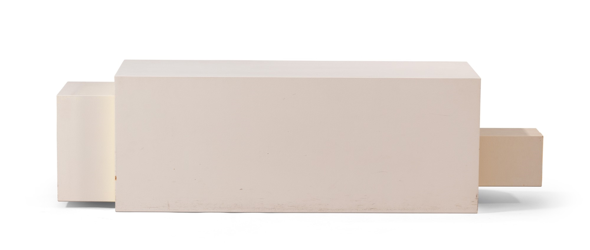 Artwork by Yuko Shiraishi, Words of colour (bench), Made of painted wood