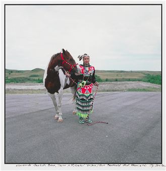 "Gertrude Foolish Bear, Three Different Tribes/Fort Berthold Ind. Reservation," - Zig Jackson