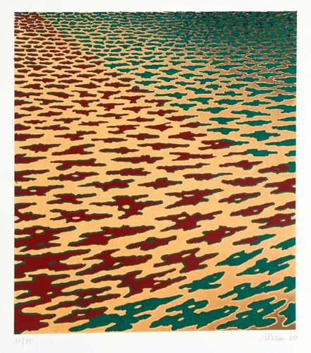 Optische Komposition by Werner Bauer, 1980