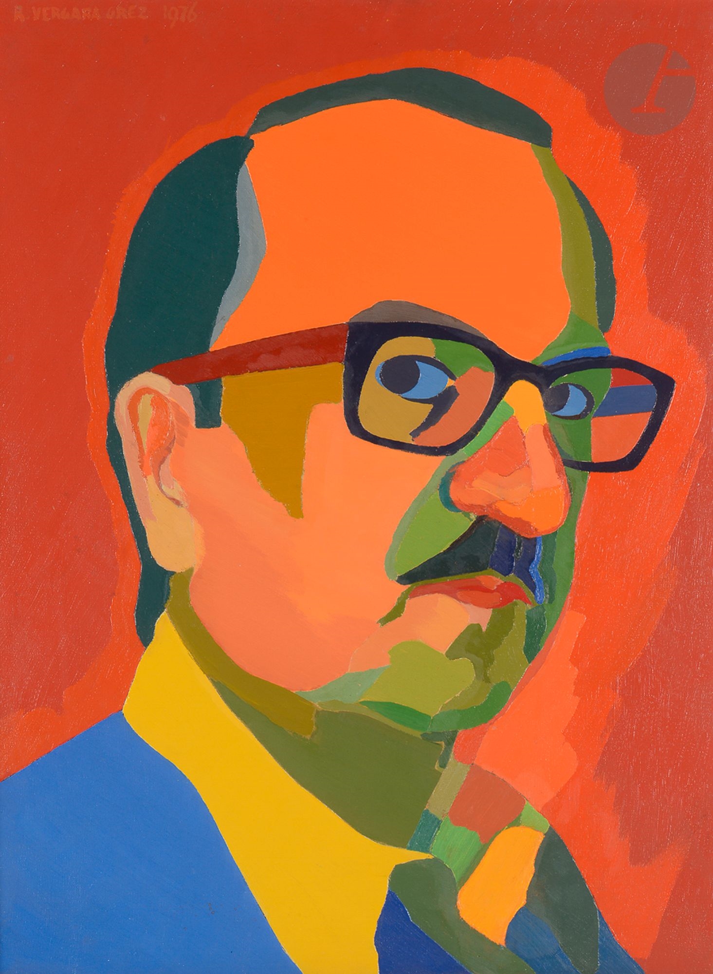 Self-portrait by Ramón Vergara Grez, 1976