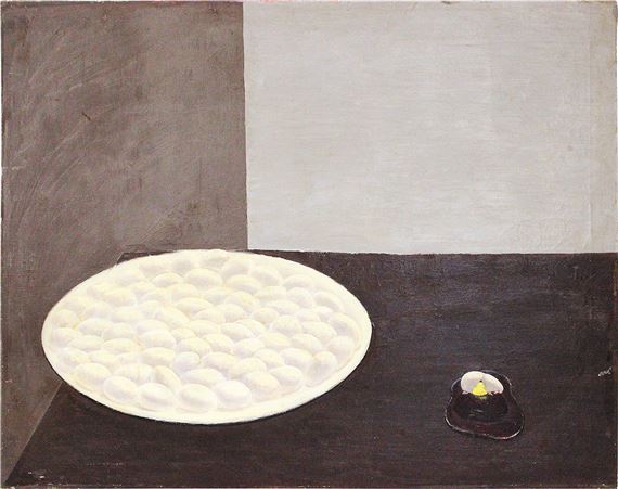 Still life. Eggs by Rudolf Alexandrovich Konkov, 1973