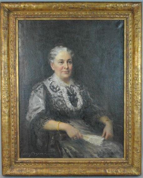 Portrait of a seated woman by John Wycliffe Lowes Forster