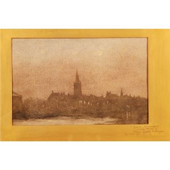 Anversa di notte - Vittore Grubicy de Dragon