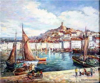 Harbour scene - D. Dejoux