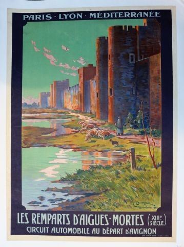 Paris Lyon Méditerranée - Les remparts d'Aigues-Mortes by E. Couronneau