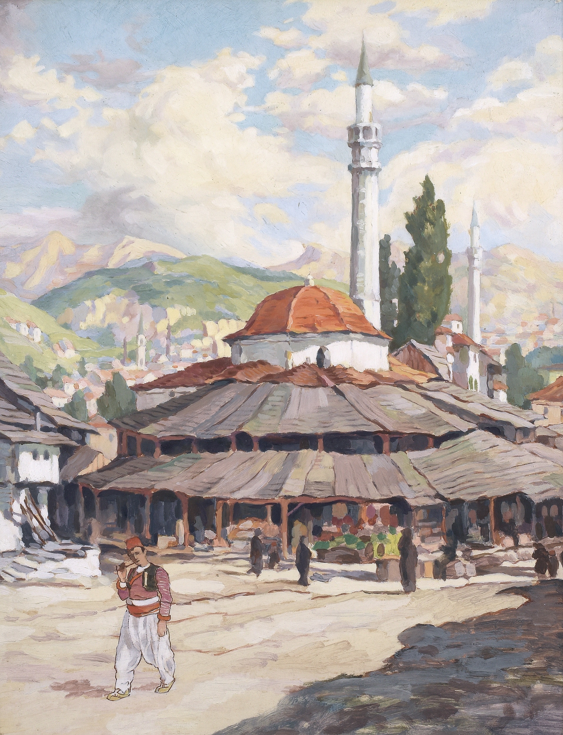 Artwork by Antonín Jemelka, TRAVNIK, Made of tempera on paper
