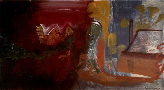 The Game Keeper's Cottage No. 3 by Ivon Hitchens, dated 1943