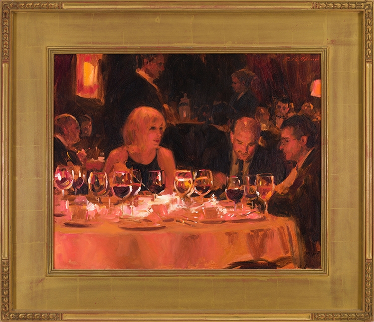 Artwork by Paul Oxborough, #5 Wineglass, Made of oil on canvas