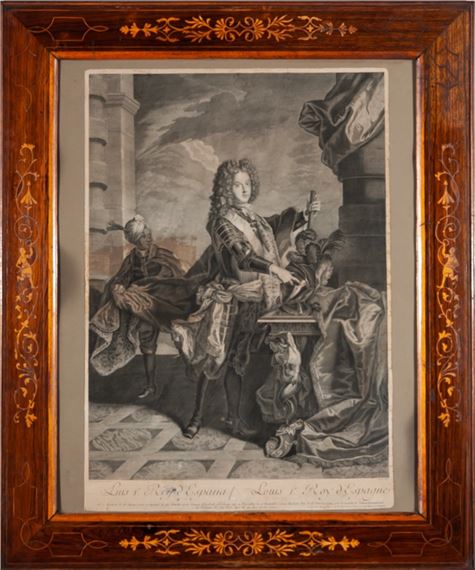 Louis I Roy d'Espagne by Hyacinthe Rigaud, Pierre Drevet