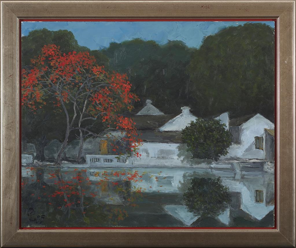Pham Luan | Red Leaves over West Lake (1995) | MutualArt