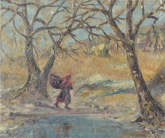 Landscape by Eugeny Borisovich Oks, 1930s