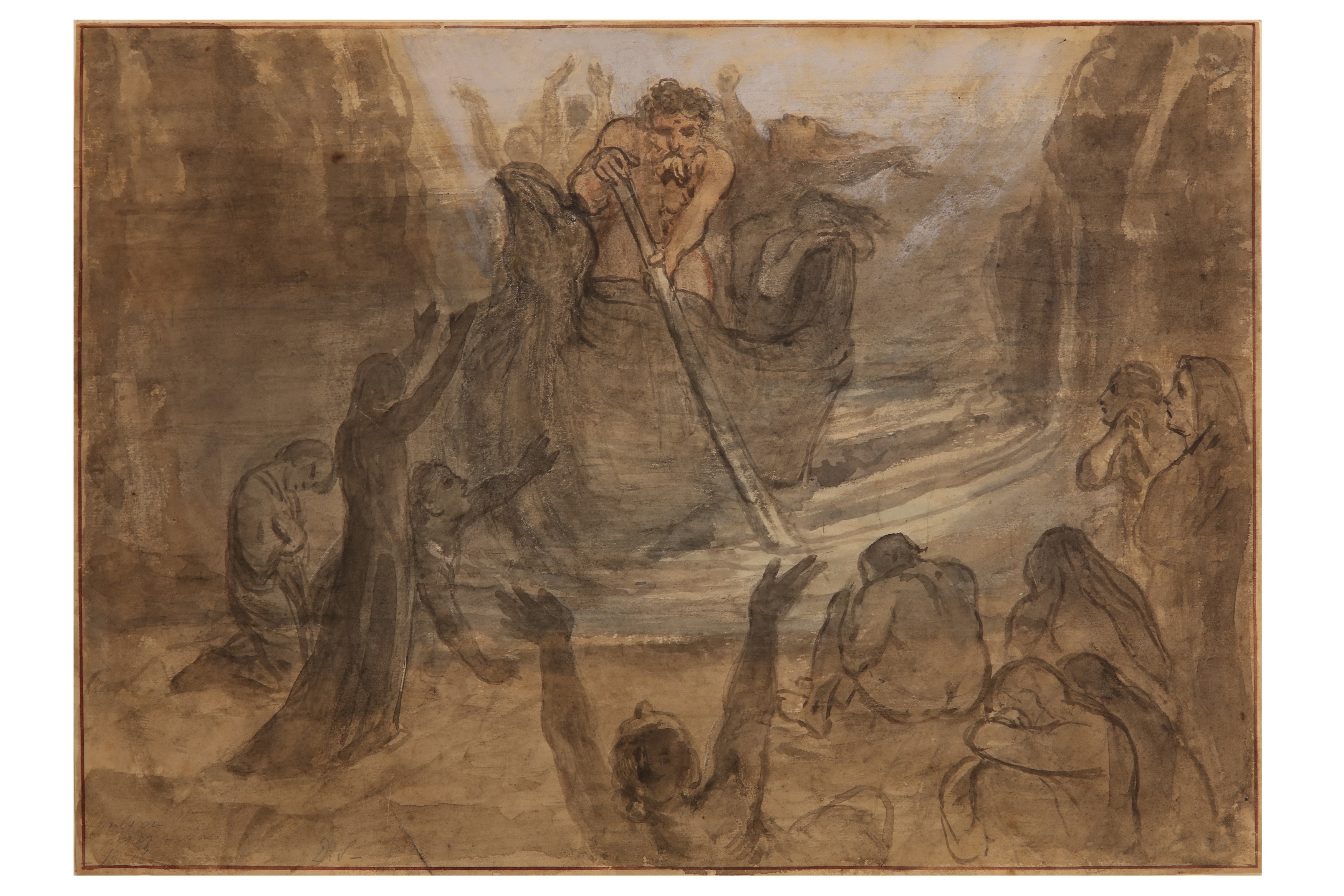 David Scott | Charon's Ferry (1840) | MutualArt