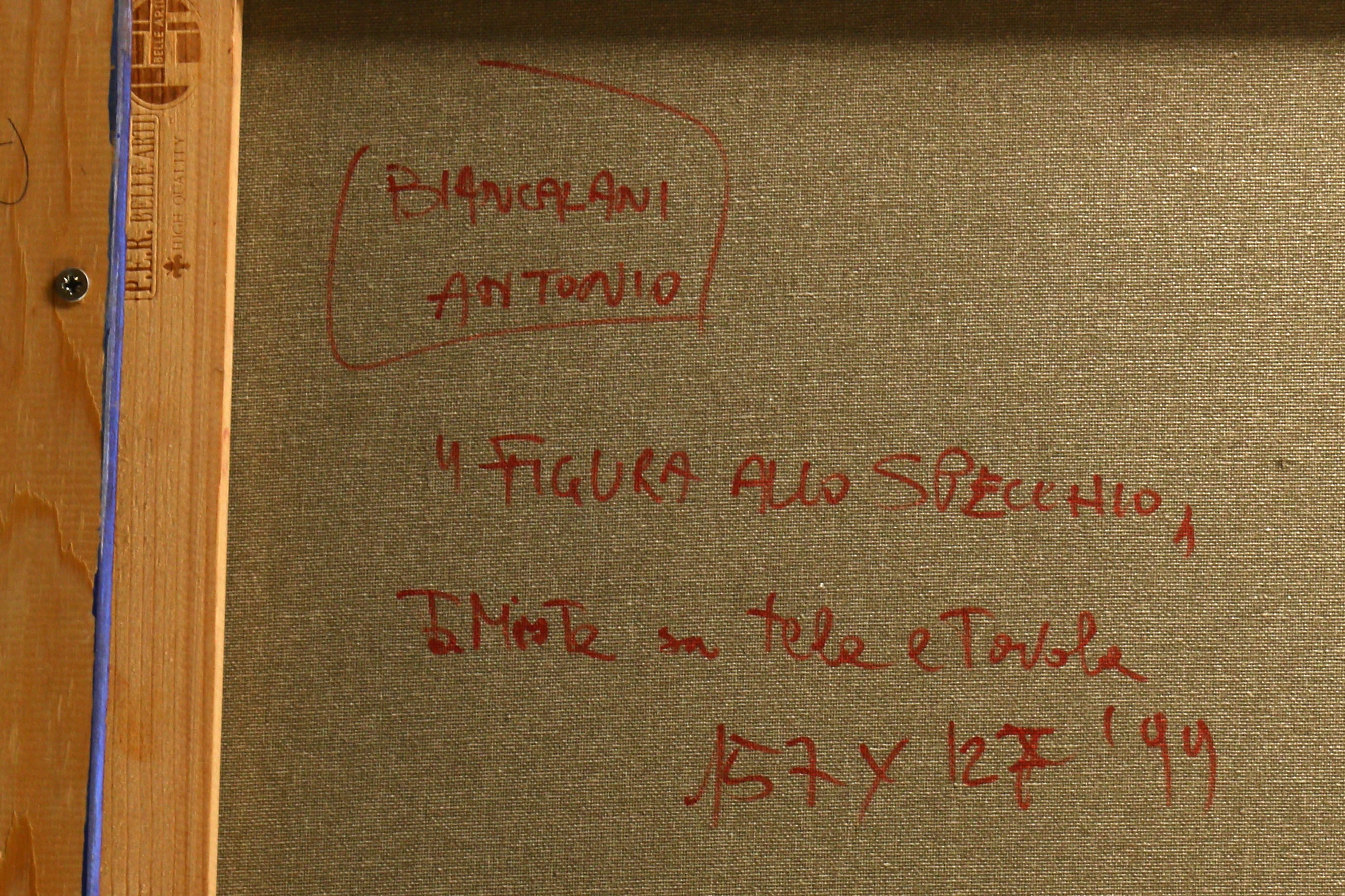 Artwork by Antonio Biancalani, Specchio, Made of oil on canvas