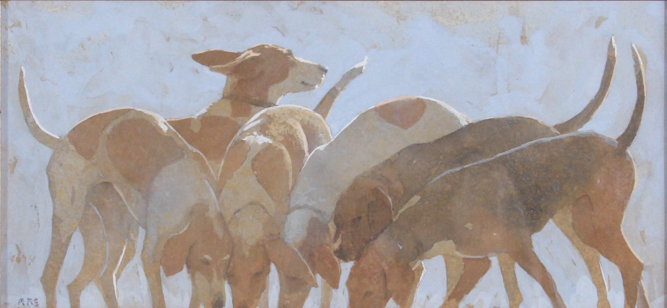 Artwork by Robert Stack, On the Wind, Made of gouache