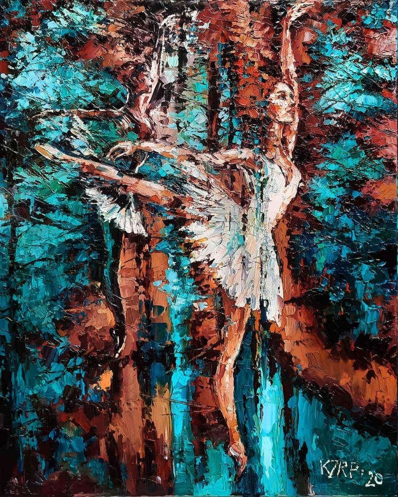 Artwork by Krystyna Róż-Pasek, DISTINCTION, Made of Oil, Canvas