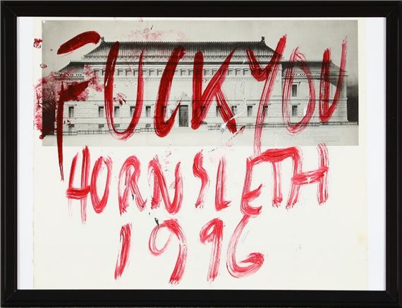 Kristian Von Hornsleth Fuck You 1996 MutualArt
