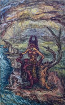 SURREAL LANDSCAPE WITH FIGURES - Vera Cuningham