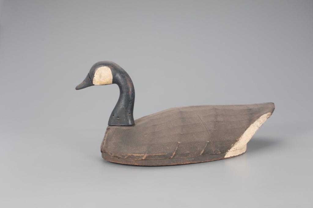 Artwork by H. Blanton Saunders, TURNED-HEAD CANADA GOOSE DECOY