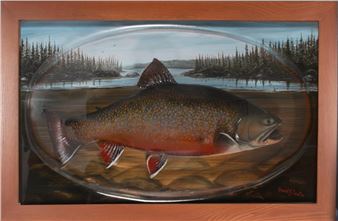 EXCEPTIONAL 9 LB. BROOK TROUT MOUNT - David A. Footer
