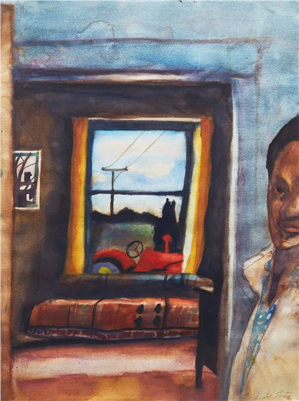 Red Tractor by Michael Pflug, 1977