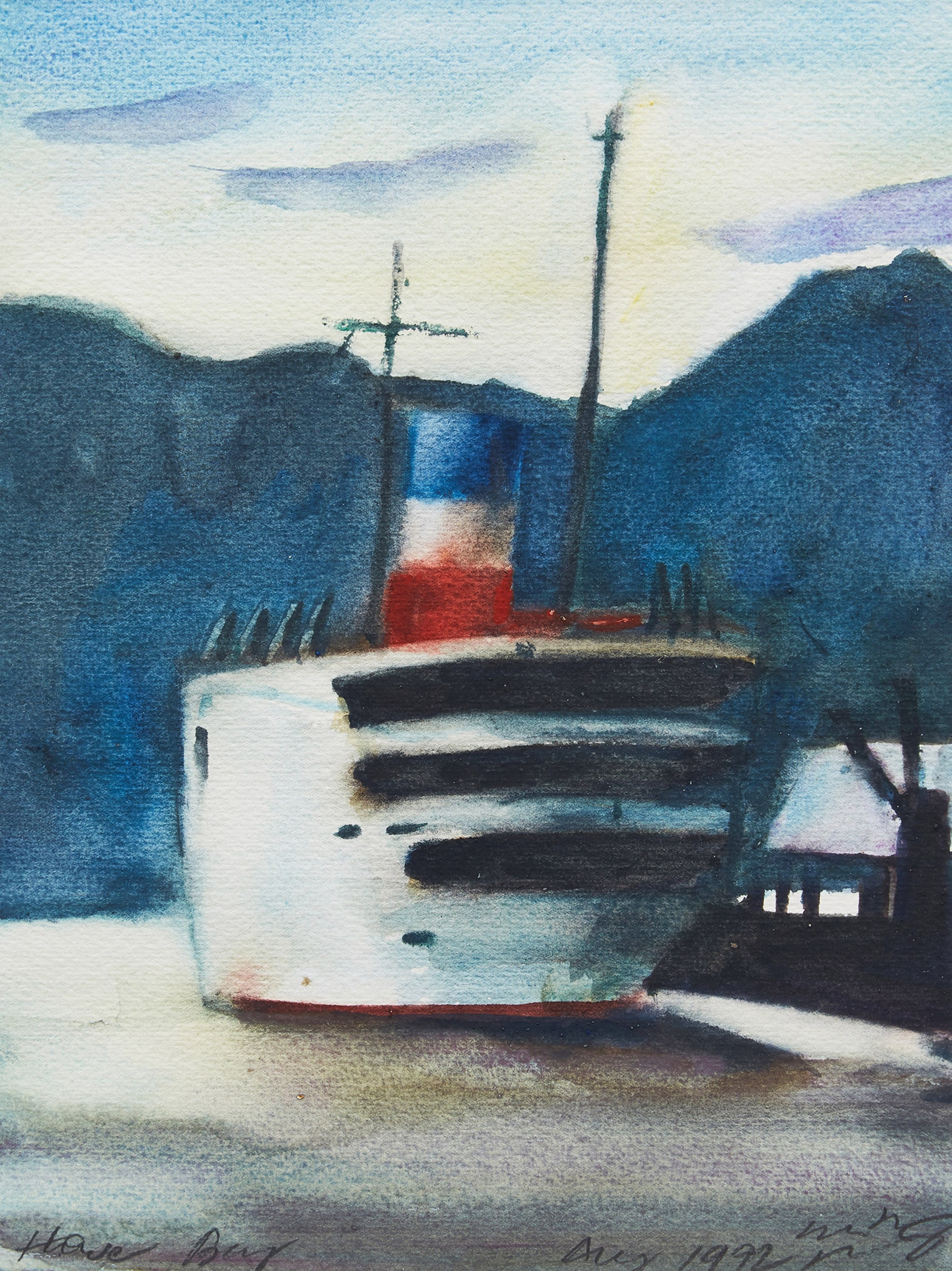 Artwork by Michael Pflug, Howe Bay, Made of watercolour